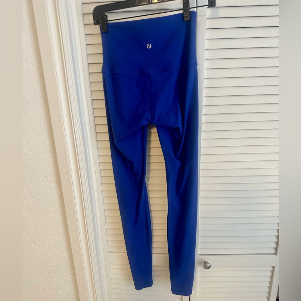Lululemon wunder under 25"  high rise cobalt regatta blue leggings size 4